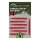 Manchons en caoutchouc coniques Fox Rage Predator Red Trace Crimp Covers 25 pièces