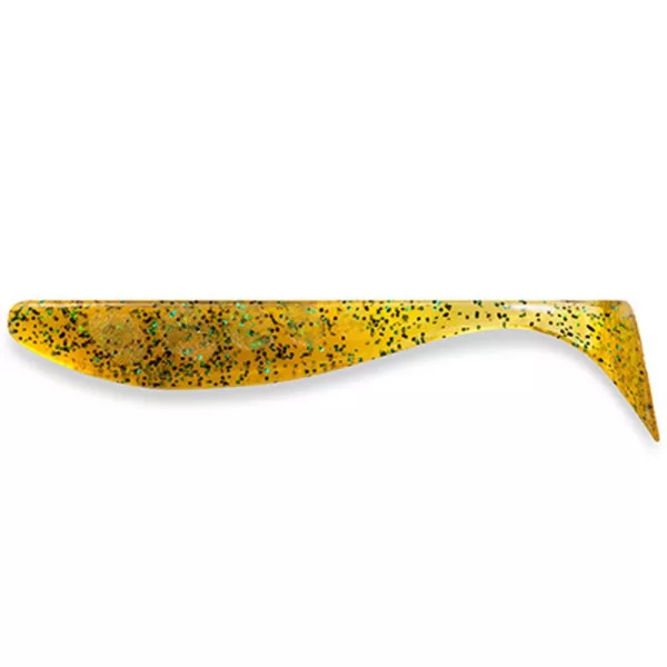 FISHUP Wizzle Shad 7,62cm (8pcs.), #036 - Caramel/Green & Black Leurre souple en plastique