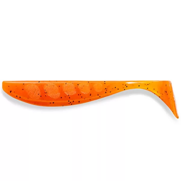 FISHUP Wizzle Shad 7,62cm (8pcs.), #049 - Orange Pumpkin/Black Leurre souple en plastique