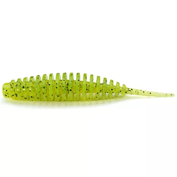 FISHUP Tanta 3,81cm (10pcs.), #055 - Chartreuse/Noir Leurre souple