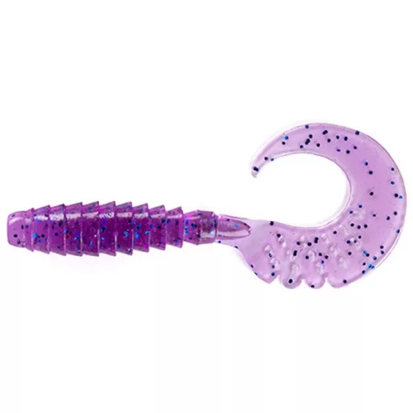 FISHUP Fancy Grub 6,35cm (10pcs.), #014 - Violet/Bleu Leurre en plastique