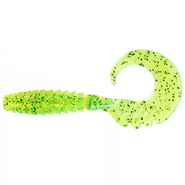 FISHUP Fancy Grub 6,35cm (10pcs.), #026 - Flo Chartreuse/Vert Leurre en plastique