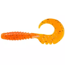   FISHUP Fancy Grub 6,35cm (10pcs.), #049 - Citrouille Orange/Noir Leurre en plastique