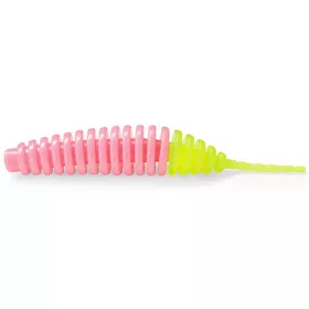   FISHUP Tanta 6,35cm (8pcs.), #133 - Leurre souple en plastique rose bubble gum/chartreuse vif