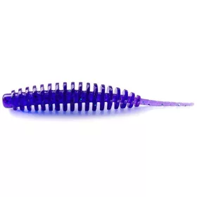   FISHUP Tanta 2,54cm (12pcs.), #060 - Dark Violet/Peacock & Silver Leurre souple en plastique