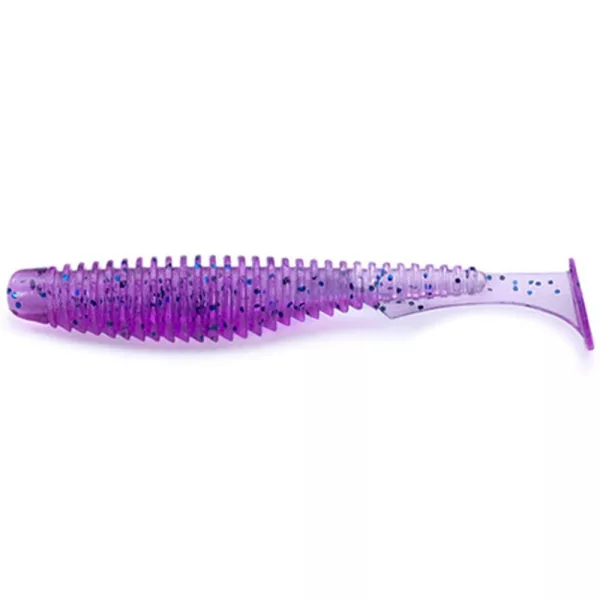 FISHUP U-Shad 5,08cm (10pcs.), #016 - Leurre souple en plastique saumon fumé/vert et noir