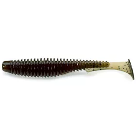   FISHUP U-Shad 5,08cm (10pcs.), #043 - Leurre souple en plastique marron pastèque/noir