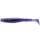 FISHUP U-Shad 5,08cm (10pcs.), #060 - Leurre souple en plastique violet foncé/paon et argenté