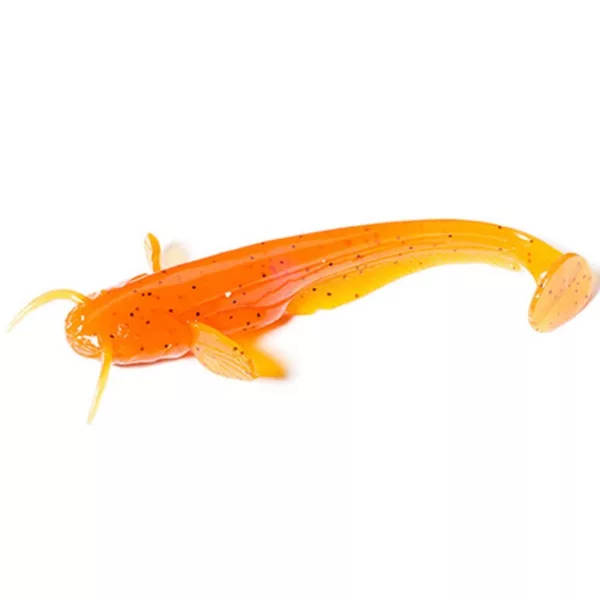 FISHUP Catfish 7,62cm (8pcs.), #049 - Citrouille Orange/Noir Leurre en plastique