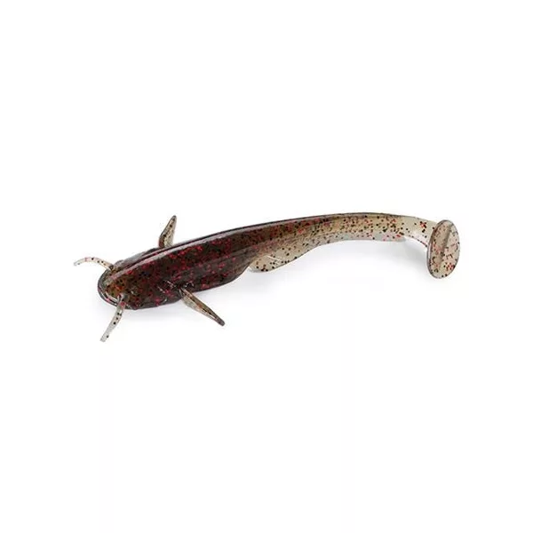 FISHUP Catfish 7,62cm (8pcs.), #045 - Citrouille Verte/Rouge & Noir Leurre en plastique