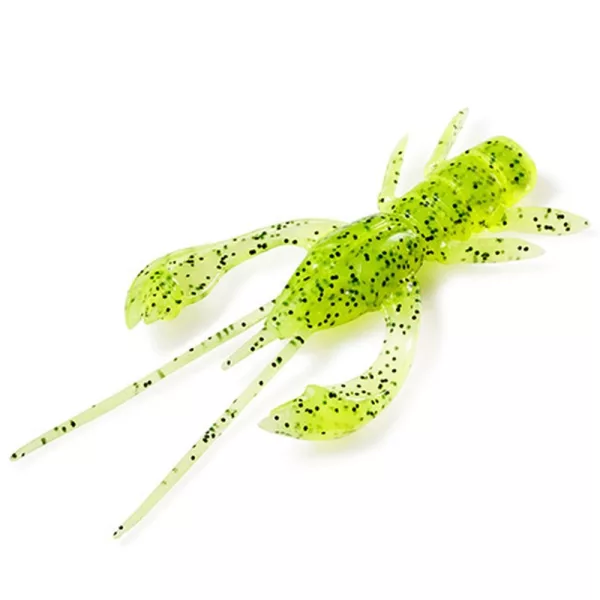 FISHUP Real Craw 3,81cm (10pcs.), #055 - Chartreuse/Noir Leurre souple en plastique