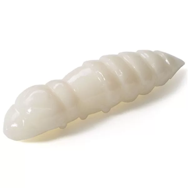 FISHUP Pupa 2,28cm (12pcs.), #009 - White Leurre souple en plastique