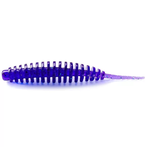 FISHUP Tanta 5,08cm (9pcs.), #060 - Violet foncé/Paon et Argent Leurre en plastique