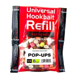   Fjuka Pop-Ups Mixed Colours 8mm Pop Up Recharge en sachet 50gr