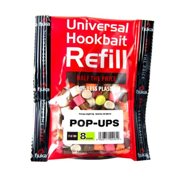 Fjuka Pop-Ups Mixed Colours 11mm Pop Up en sachet de recharge 50gr