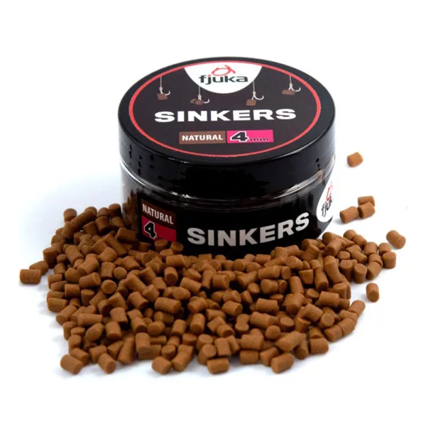 Fjuka Sinkers Natural 4mm Appât à hameçon coulant 50gr
