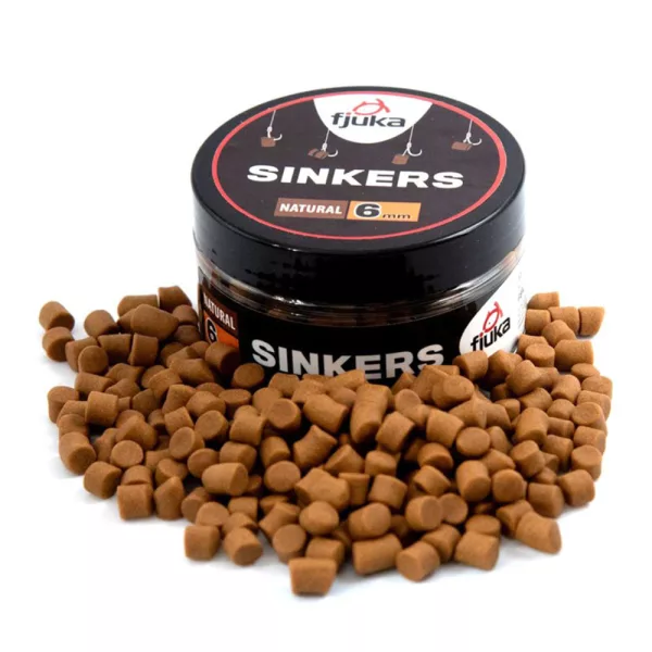Fjuka Sinkers Natural 6mm Appât à hameçon coulant 50gr