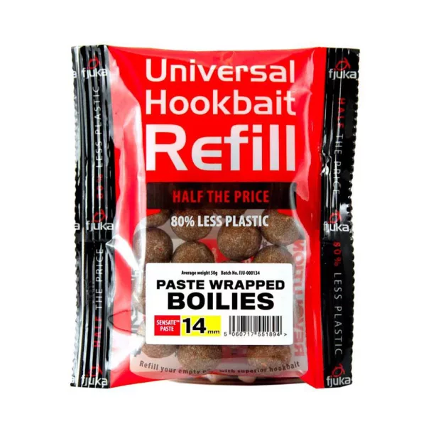 Fjuka Wrapped Boilies 14mm Boilie Recharge en Emballage 50gr