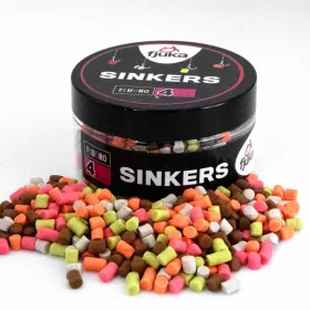 Fjuka Sinkers Color Mixed Appât coulant 4mm