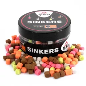 Fjuka Sinkers Color Mixed Appât coulant 6mm