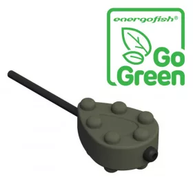   Carp Expert Stubby Inline Plomb de pêche à la carpe coloré Go Green 80gr