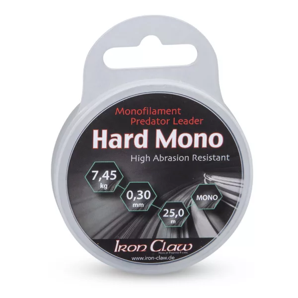 Iron Claw Hard Mono Ultra-Clear 0,65mm 25m Monofil Előkezsinór
