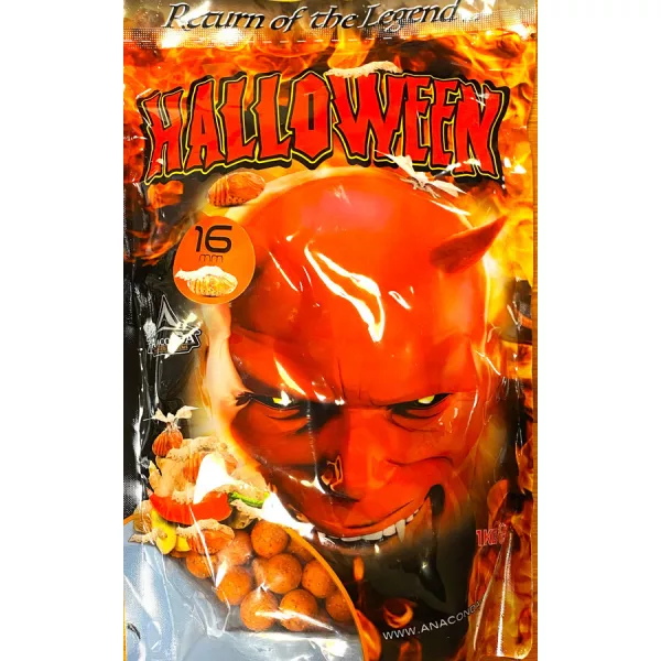 Anaconda Halloween Boilie 16mm Fűszeres-Édes-Selyemhernyó Bojli 1kg