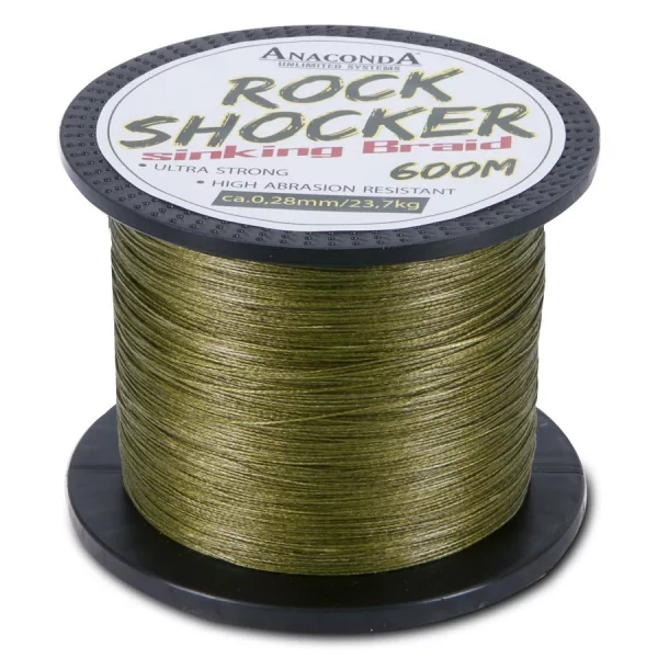 Anaconda Rockshocker Sinking Braid 0,28mm 600m Süllyedő Fonott Főzsinór
