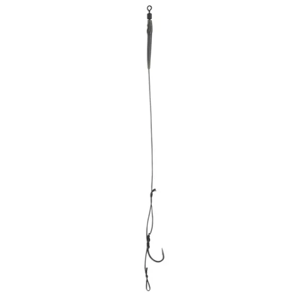Anaconda Piercer Adjustable Hair Rig Curve Shank MB 8 Füles, Szakállas Fonott Előkötött Horog 2db