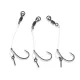 Anaconda Piercer Chod Rig Curve Shank 8 Füles, Szakállas Előkötött Pontyozó Horog 3db