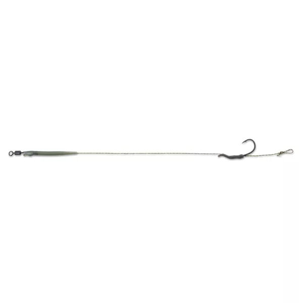 Anaconda Quick Change Line Aligner Rig Power Carp C4 8 Füles, Szakállas Fonott Előkötött Horog 3db