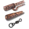 Anaconda Jungle Safety Lead Clip 360° Flex Ring Swivel Barna Ólomklipsz Szett 5db