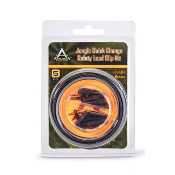 Anaconda Jungle Quick Change Safety Lead Clip Barna Ólomklipsz 5db
