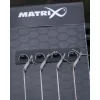 Matrix X7 Carp Method Boilie Pin Rigs 14 10cm Füles, Szakáll Nélküli Monofil Előkötött Horog Csalitüskével 8db