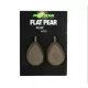 Korda Flat Pear Inline Blister Plomb pour la pêche à la carpe 70gr 2db