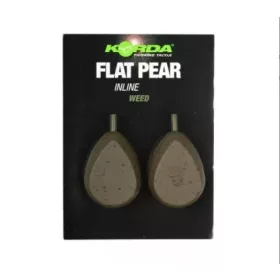   Korda Flat Pear Inline Blister Plomb pour la pêche à la carpe 112gr 2db