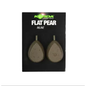   Korda Flat Pear Inline Blister Plomb pour la pêche à la carpe 142gr 2db
