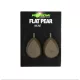 Korda Flat Pear Inline Blister Plomb pour la pêche à la carpe 142gr 2db