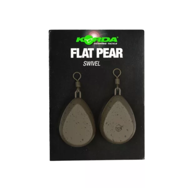 Korda Flat Pear Swivel Blister Plomb pour Bouillette 30gr 2 pièces