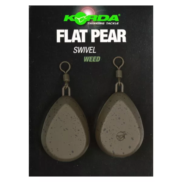 Korda Flat Pear Swivel Blister Plomb pour Bouillette 112gr 2 pièces