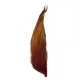 JMC Demi Cou Hebert Bronze G3 Roux Foncé plume accessoire de mouche artificielle