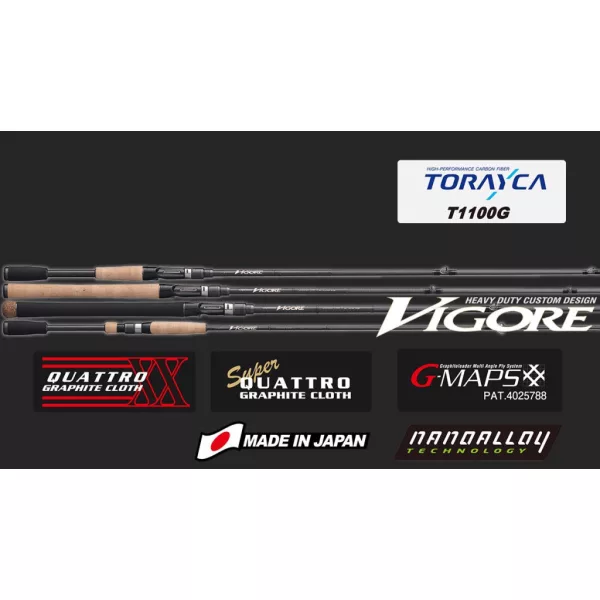 Graphiteleader Vigore Cast 20GVIGC-77XH R-Fast 2,31m 1-4oz 2 Részes Pergető Bot