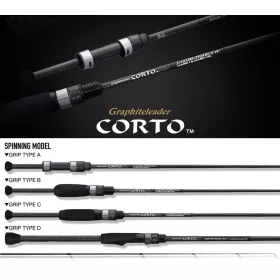   Graphiteleader Corto 22GCORS-802ML-HS 2,44m Fast 20gr Canne à pêche spinning 2 sections