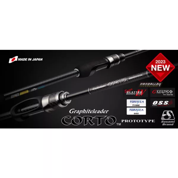 Graphiteleader Corto Prototype 23GCORPS 552UL-HS 1,65m Extra Rapide 1,5gr Canne à pêche spinning 2 brins
