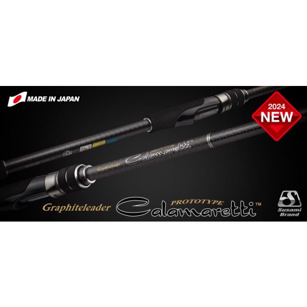 Graphiteleader Calamaretti Prototype 24GCALPS-862M Fast 2,59m 7-28gr Canne à pêche spinning 2 sections