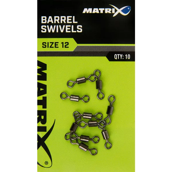 Matrix Barrel Swivels 18 Émerillons 10pcs