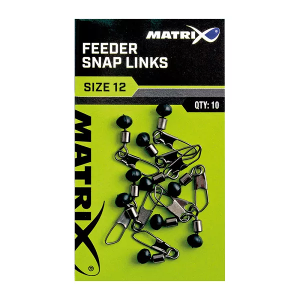 Matrix Feeder Bead Snap Links 12 Émerillons 10pcs