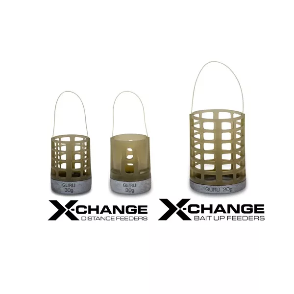 Guru X-Change Distance Feeder Solid Panier latéral 20+30gr - Poids interchangeable - Fermé - L