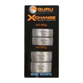   Guru X-Change Distance Feeder Pack Heavy Accessoire de panier latéral 40+50gr - Kit de poids interchangeables