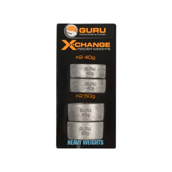 Guru X-Change Distance Feeder Pack Heavy Accessoire de panier latéral 40+50gr - Kit de poids interchangeables